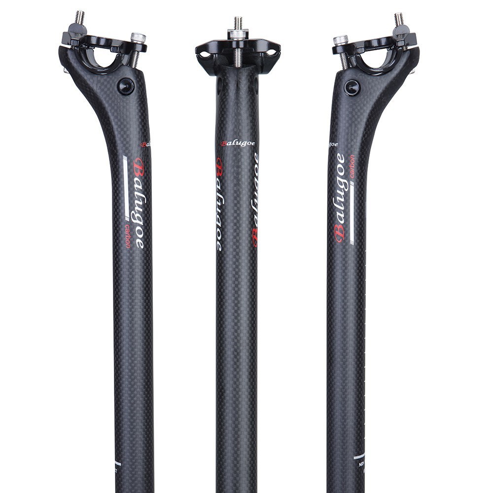 BALUGOE Carbon Bike Seatpost Setback MTB Road 25.4/27.2/30.8/31.6mm