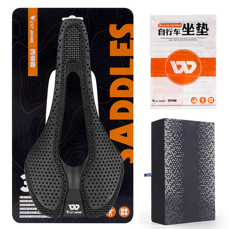 WEST BIKING Carbon Fiber Nylon 3D Printed Saddle MTB Road Bike Bicycle Saddle