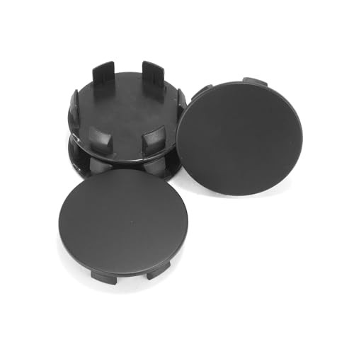4Pcs 58.3mm(2.30in) Wheel OD: 58.3mm/2.30in, ID: 52.4mm/2.06in Matte Black