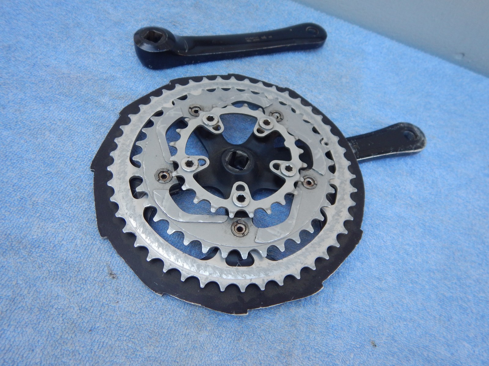 Shimano FC-M730 Vintage Mountain Bike Triple Cranks 175 Crankset w/ Bash Guard