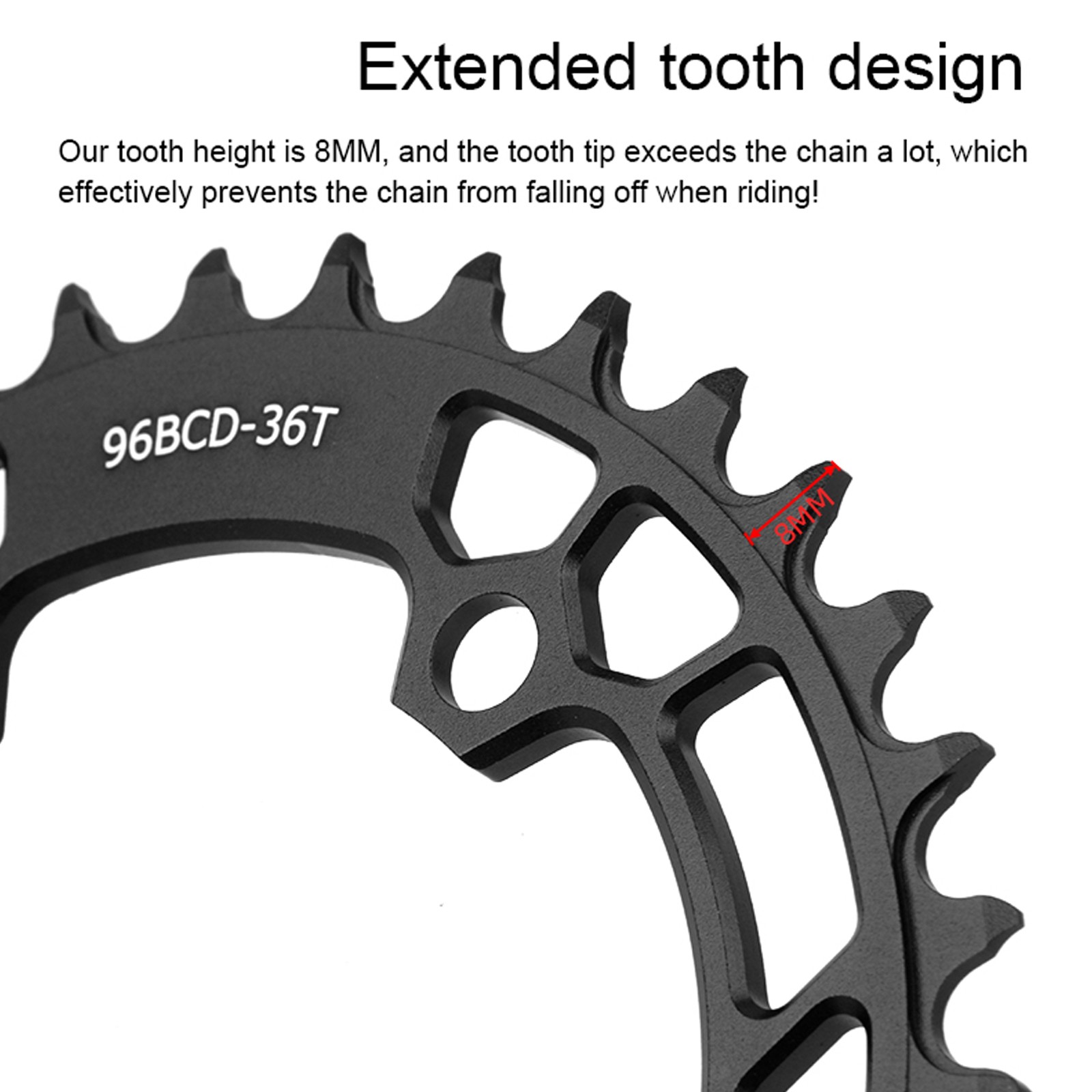 Bike Chainring 96BCD Narrow Wide Tooth MTB for XT SLX M6000 M7000 M8000 M9000