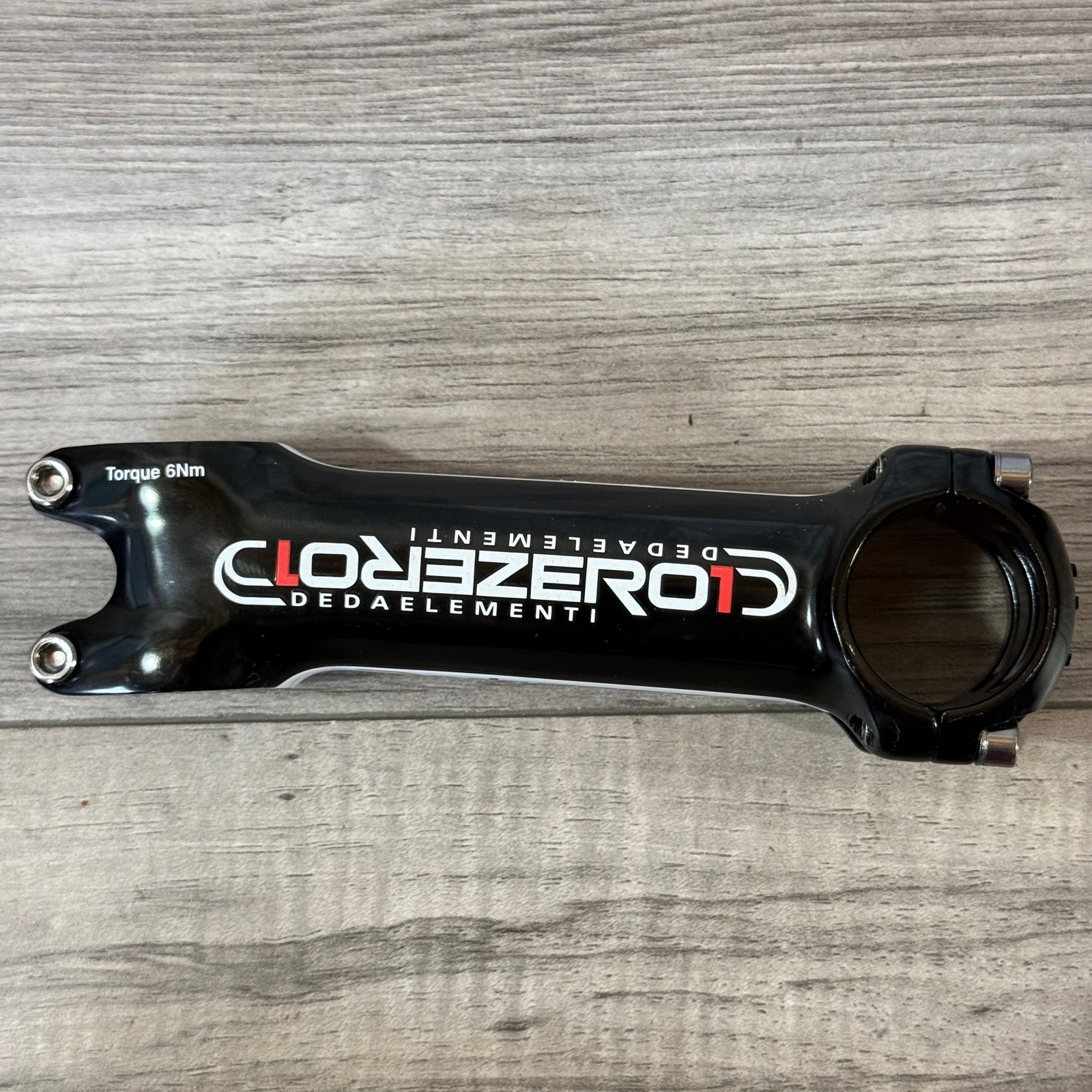 Deda Elementi Zero 1 Road Stem 120mm 1 1/8 31.8 8 Degree Gloss Black CLEAN