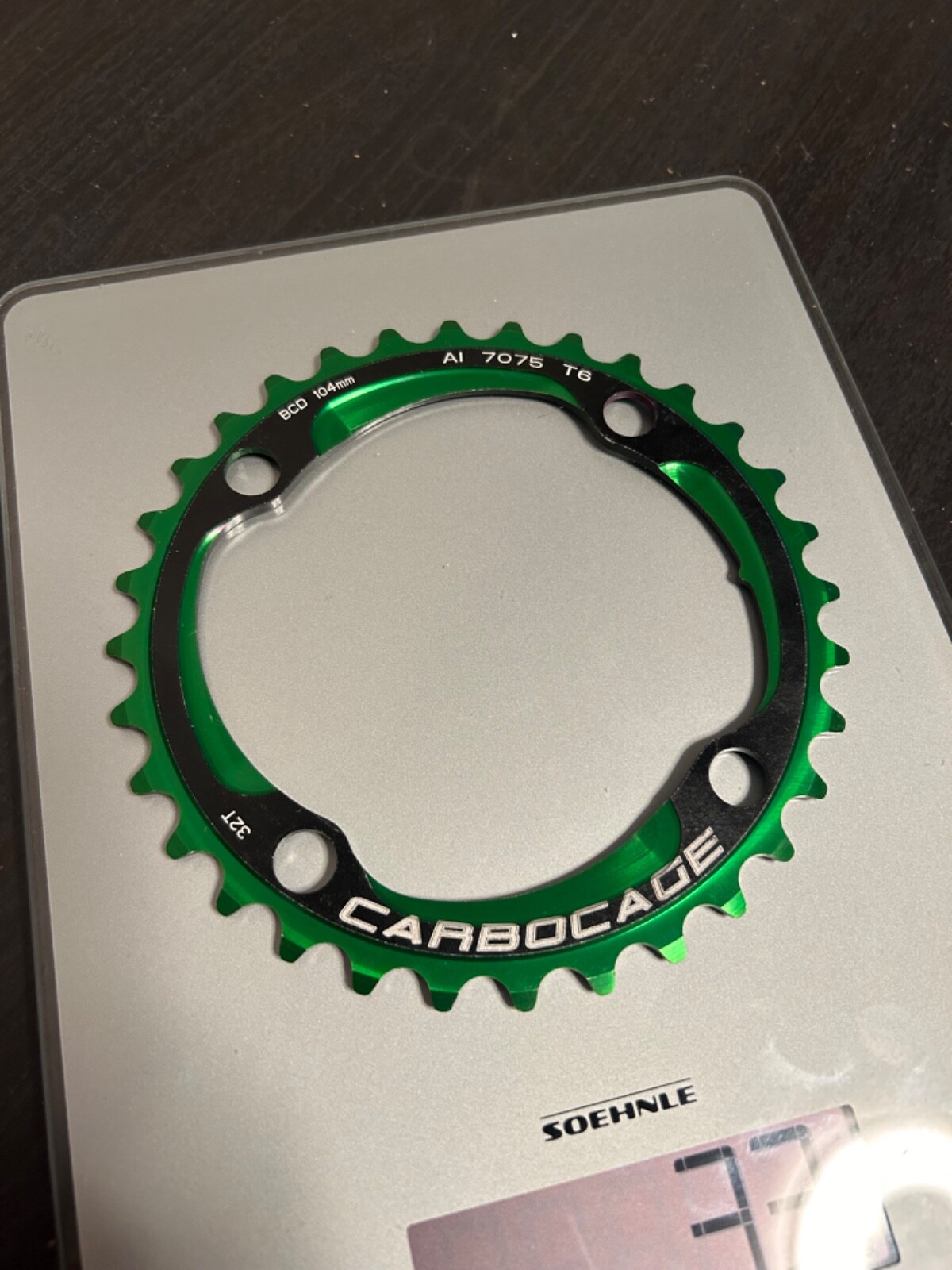 NEW Carbocage MTB Chainring AL 32T 104BCD 4-Bolts Green NEW