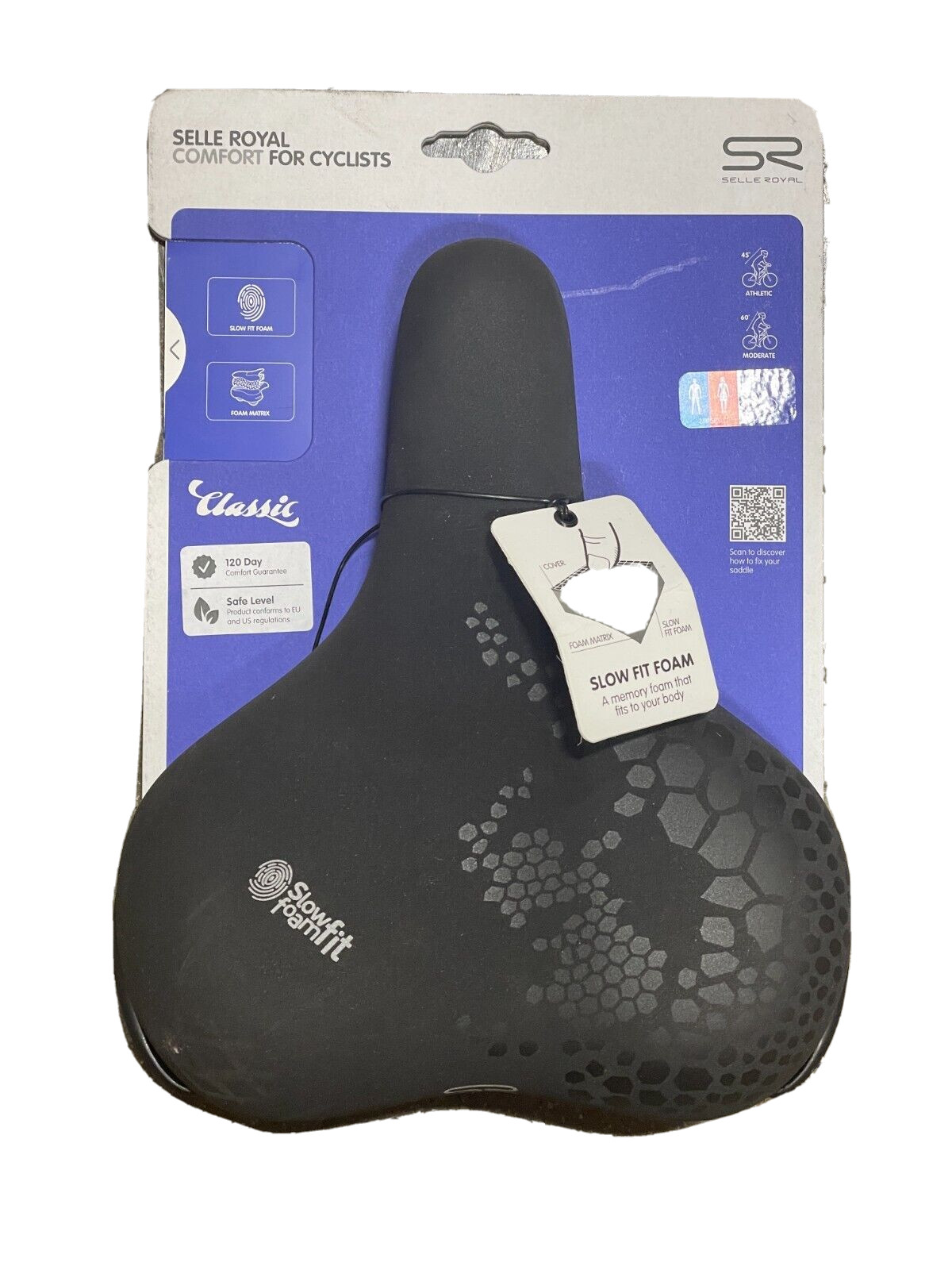 Selle Royal FreeWay Saddle – Black | 158mm Width | Steel Rails | Slow Fit Foam