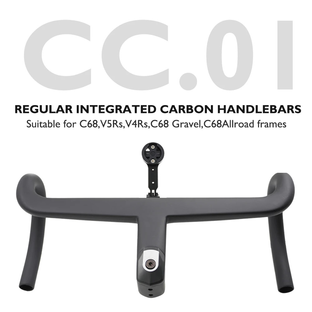 Carbon Road Bike Handlebar Drop 122mm Width 370/390/410/430mm For Road/Gravel