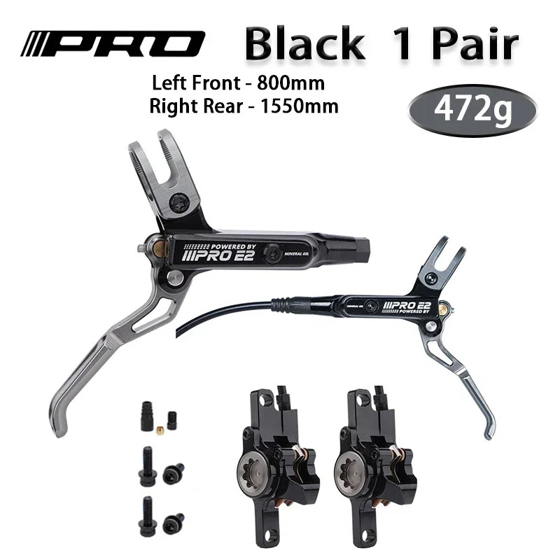 800/1550mm Bike Hydraulic Disc Brake 2 Piston Oil Pressure MTB DH AM Ebike Brake