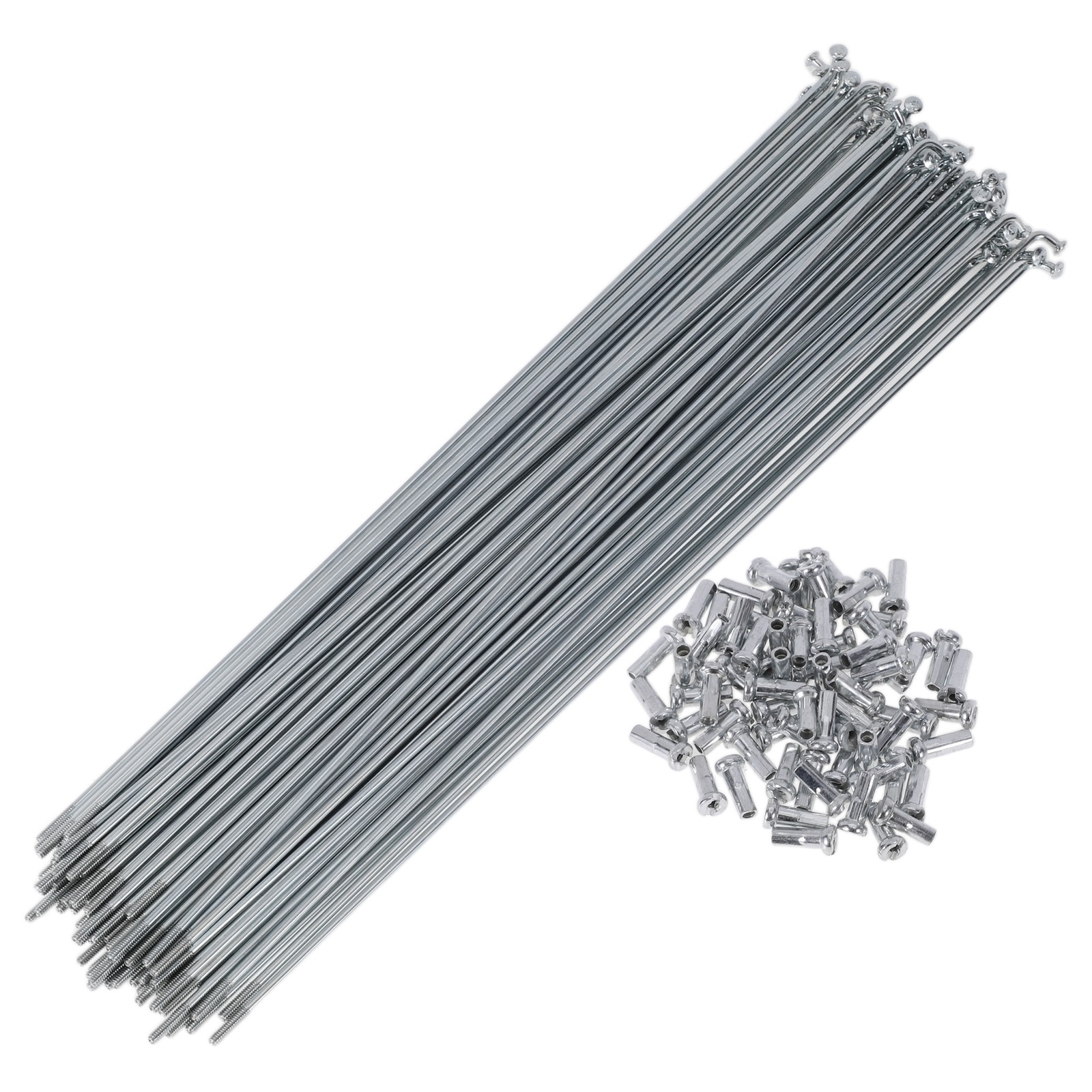 72 Set Bike Spokes 14G 231mm Galvanized Steel for Bicycle Wheel