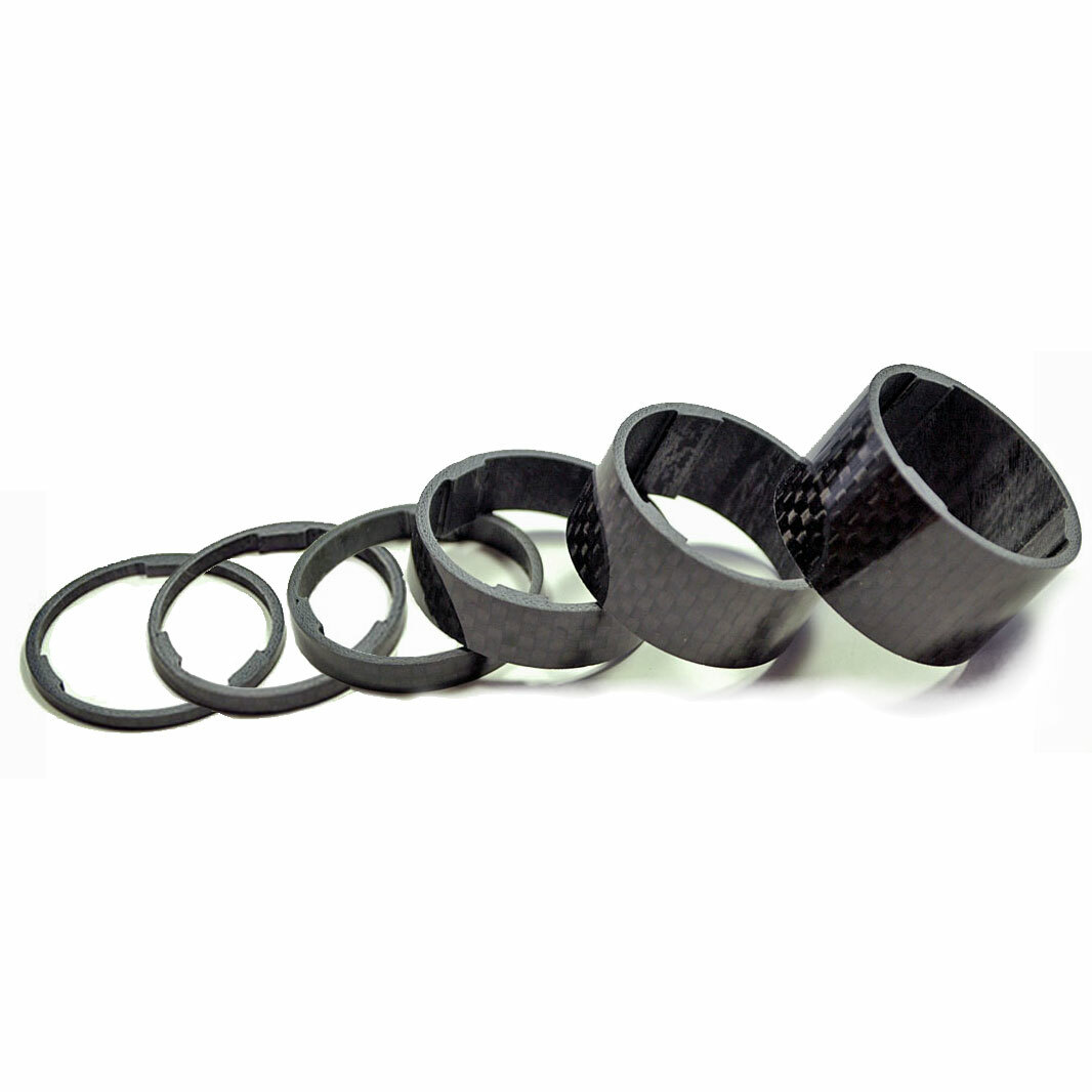 1-1/8″ OMNI Racer WORLDS LIGHTEST Carbon Headset Spacers 2,3,5,10,15,20mm GLOSSY