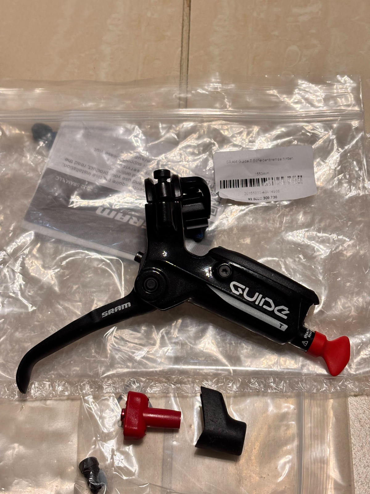 Sram GUIDE T 4-Piston MTB Bike Disc Brake Set Front & Rear (850+1550mm)