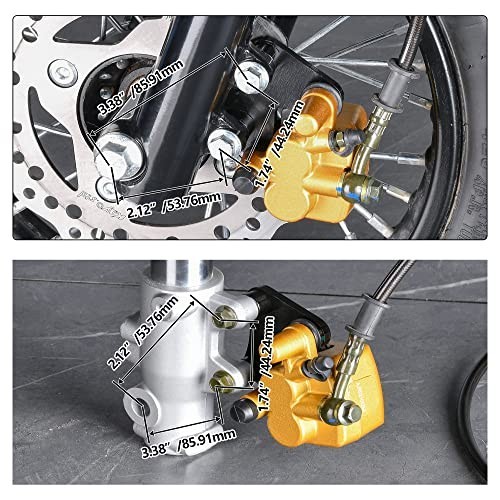 Front Disc Brake Master Cylinder Caliper & Pad Assembly for 50cc-125cc Dirt Pit