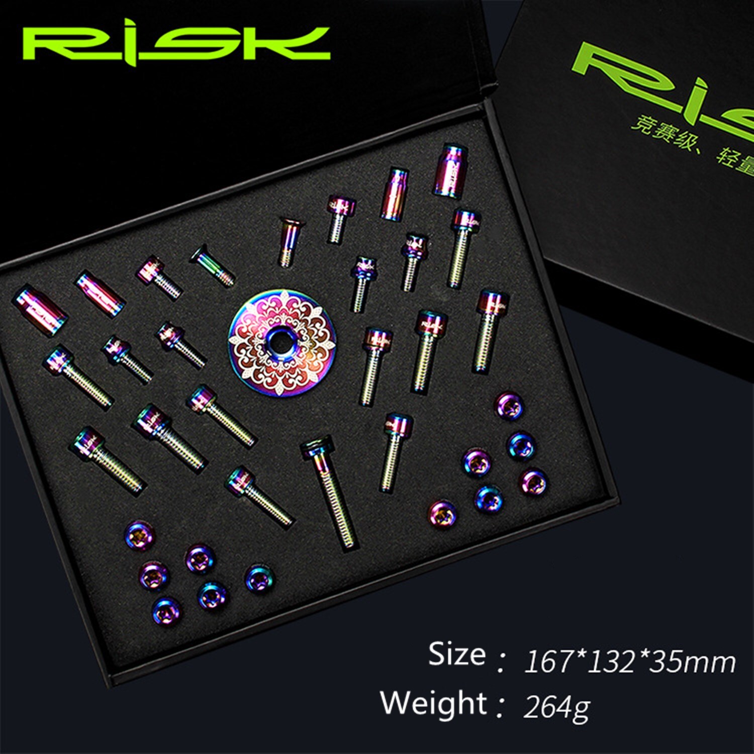 36pcs Titanium Alloy Screw Kits for MTB Bike Common Bolts Screw with Washer