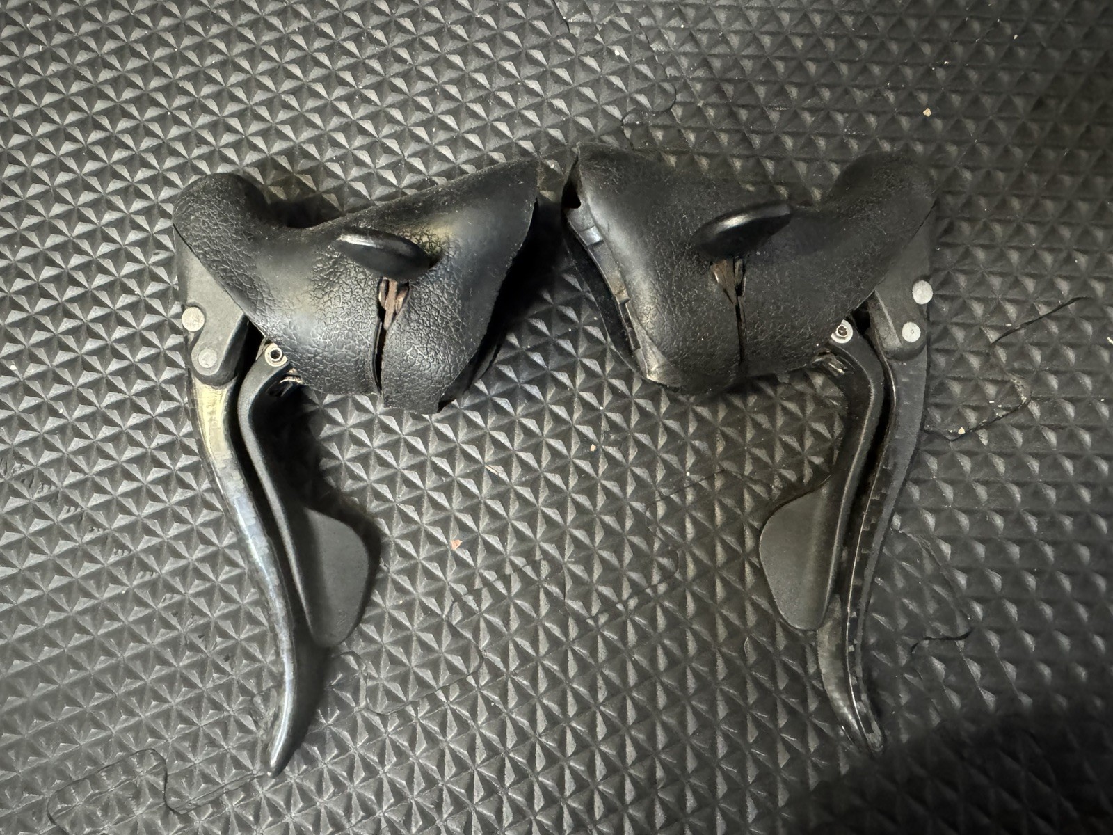 CAMPAGNOLO RECORD BRAKE / SHIFTER SET 10 SPEED CARBON DOUBLE OR TRIPLE ERGO