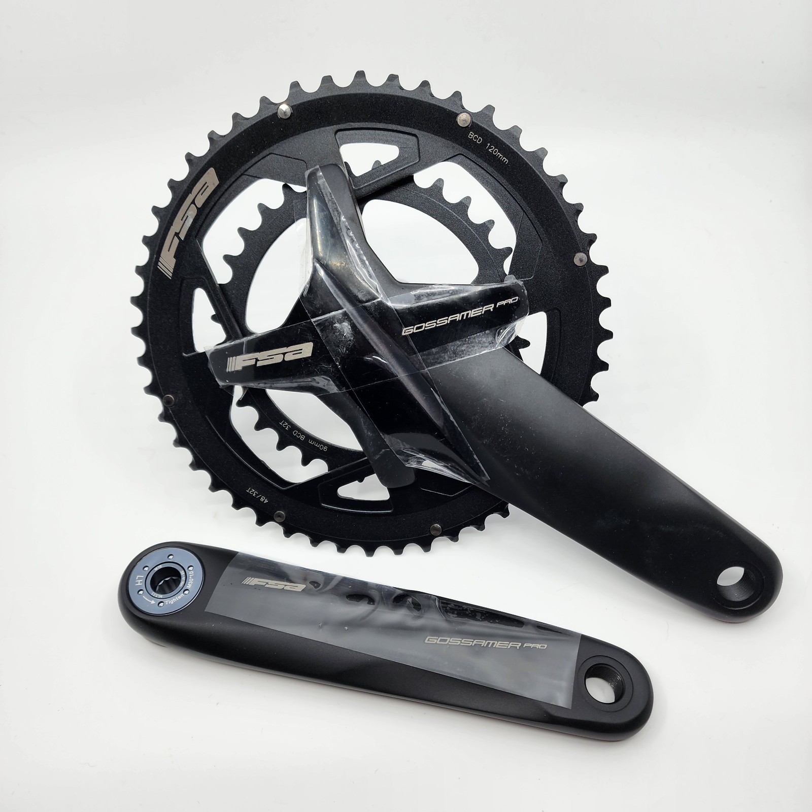 FSA Gossamer Pro 2x 48/32T 172.5mm BB386EVO Crankset NEW