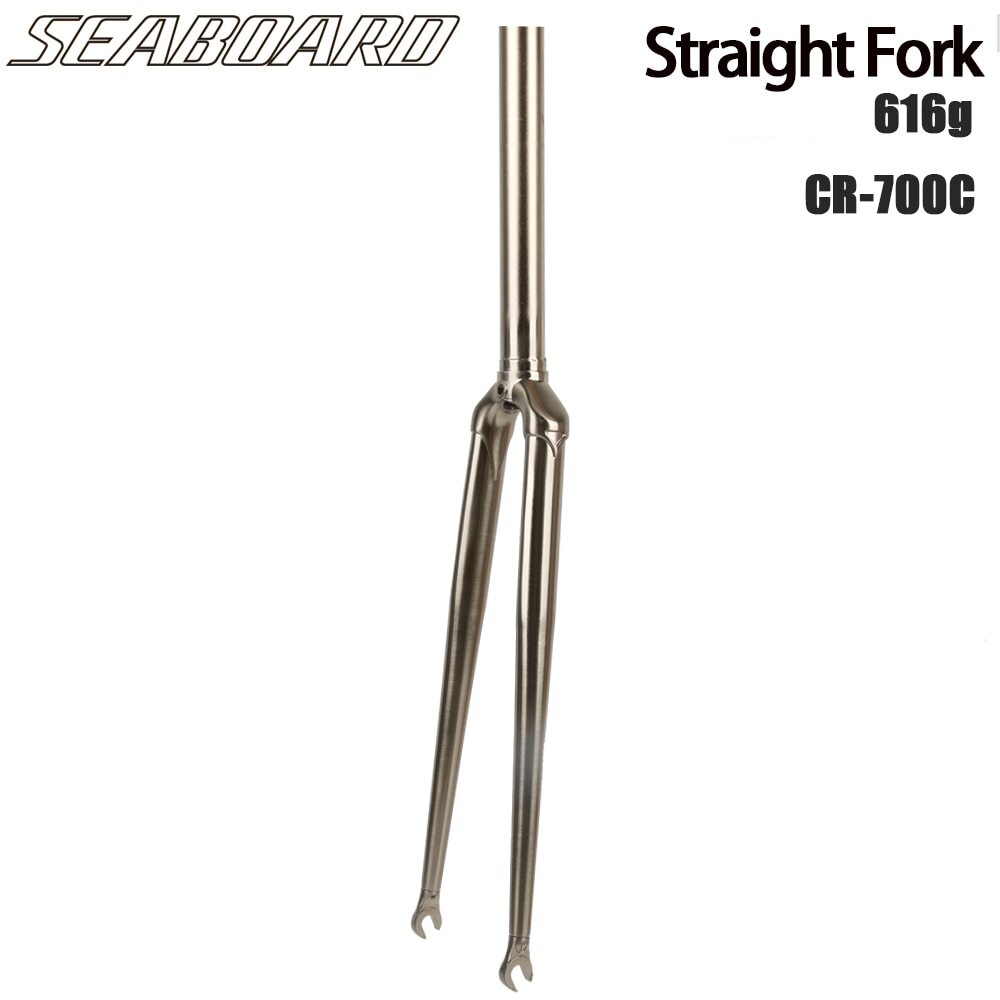 Bicycle Road Hard Fork Chromoly Steel MTB Bike Fork 700*23C 27.5 29er Disc Brake