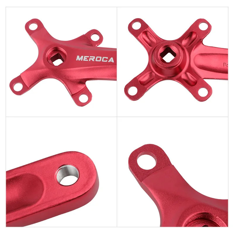 MEROCA Bicycle Crank Chainwheel 104BCD MTB Bike Crankset Aluminum Alloy with Bot