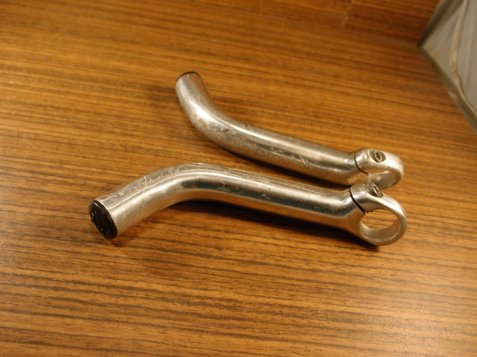 1990’s MTB silver bar ends Marin & plugs Marin 22.2 mm