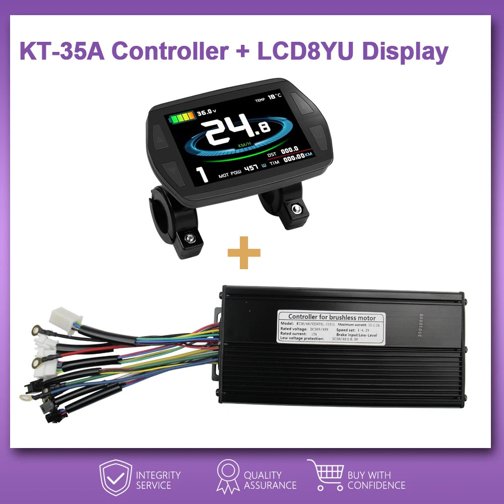 36V48V52V E-Bike Sine Wave Controller 35A for 1000W 1500W Brushless Motor