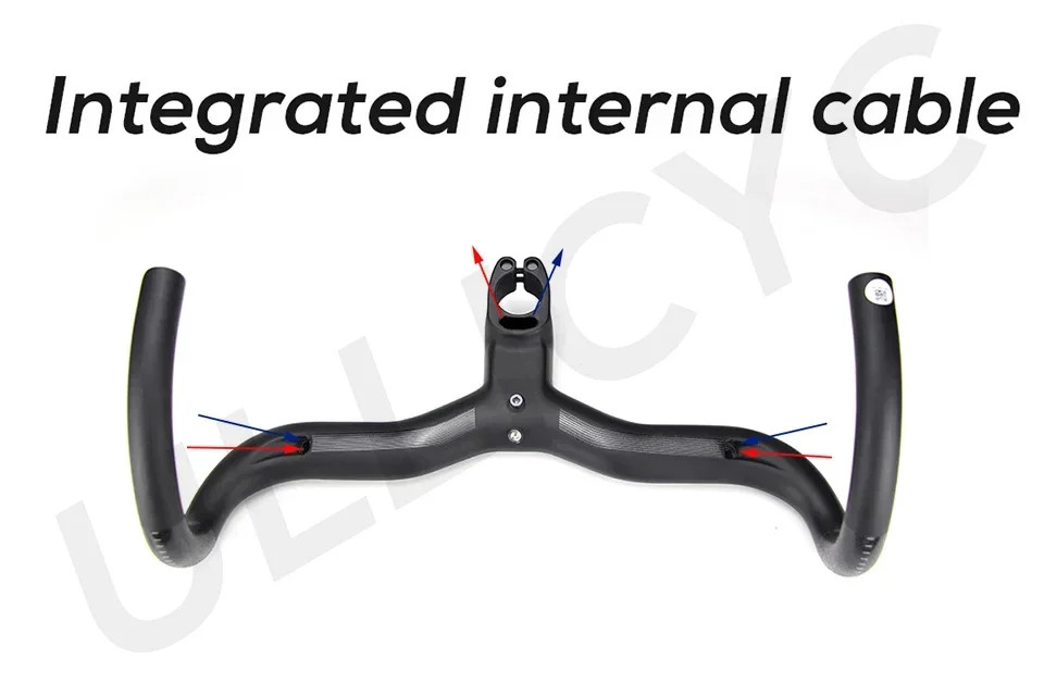 Road Bicycle Handlebar Carbon Internal Cable Various Sizes 380-440mm 80-110mm