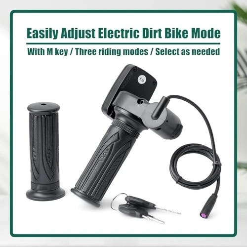 48V Ebike Speedometer Throttle with M Key Replacement for Tuttio Soleil 01