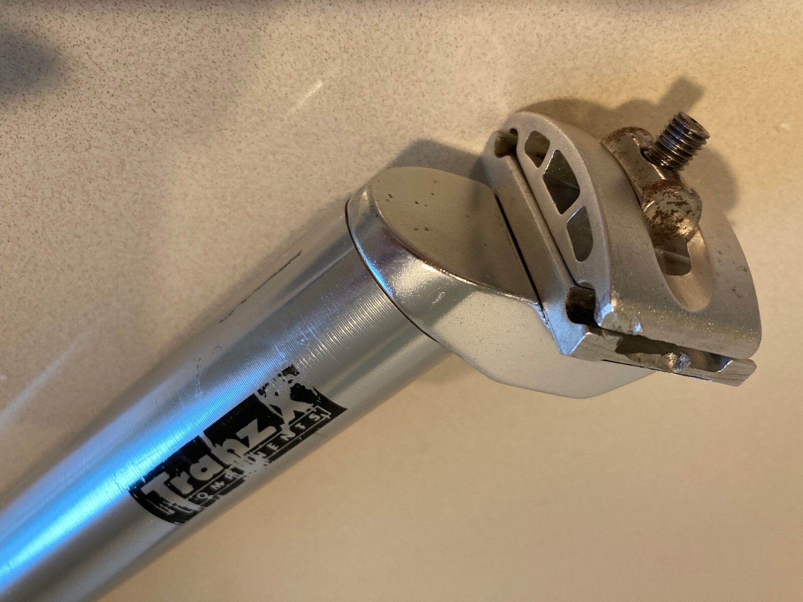 Mint JD Tranz X 31.6 mm x 330 290g Satin Silver Aluminum 90’s Mountain Seatpost