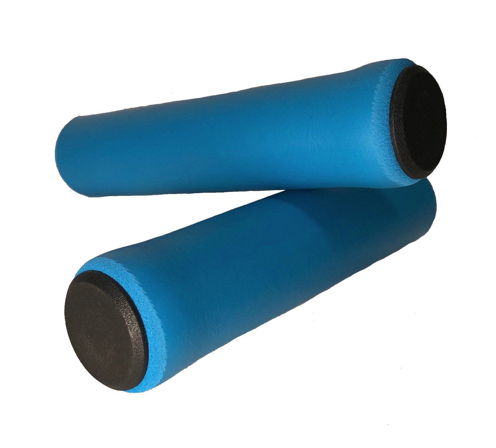 Blue Sponge Bike Handle Bar Grips for BMX MTB Sponge Bicycle grips with End Caps