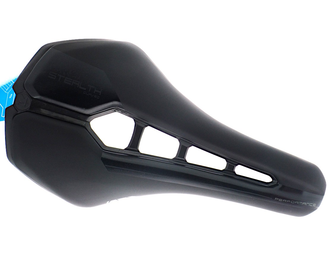 SHIMANO PRO Stealth Curved Performance SADDLE, Stainless Rails, BLACK 142mm