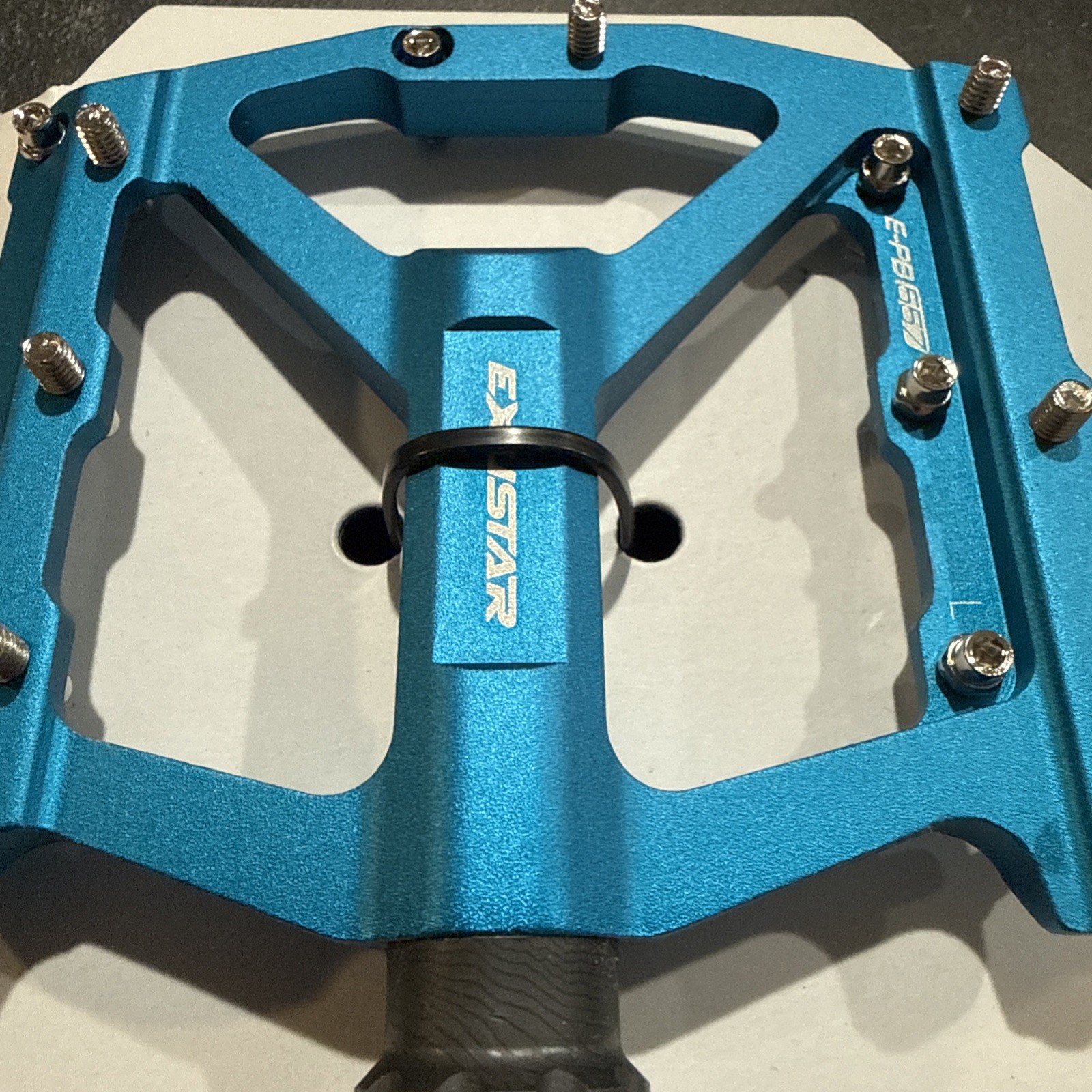 Exustar Pedals EPB557BL Turquoise Blue Aluminum 14oz/pr NIB NICE!