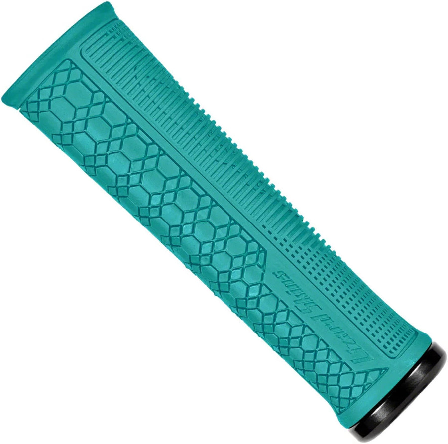 Lizard Skins Pair of Gradient Single Lock-On Bicycle Grips in Teal 041
