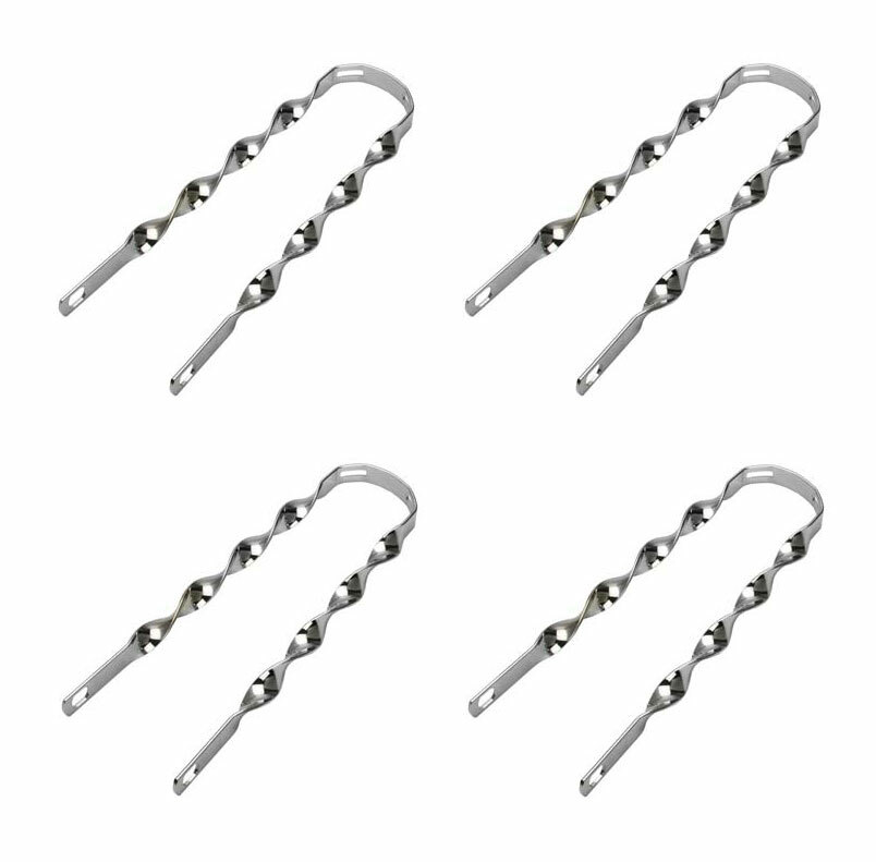 4 NEW 9″ LONG LOWRIDER STEEL TWISTED FENDER BRACES IN CHROME USED FOR 16″ BIKES