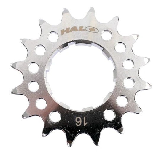 Halo Fat Foot 16T Chrome CNC Machined CrMo Cog with Hyperglide-Spline for 1/8″