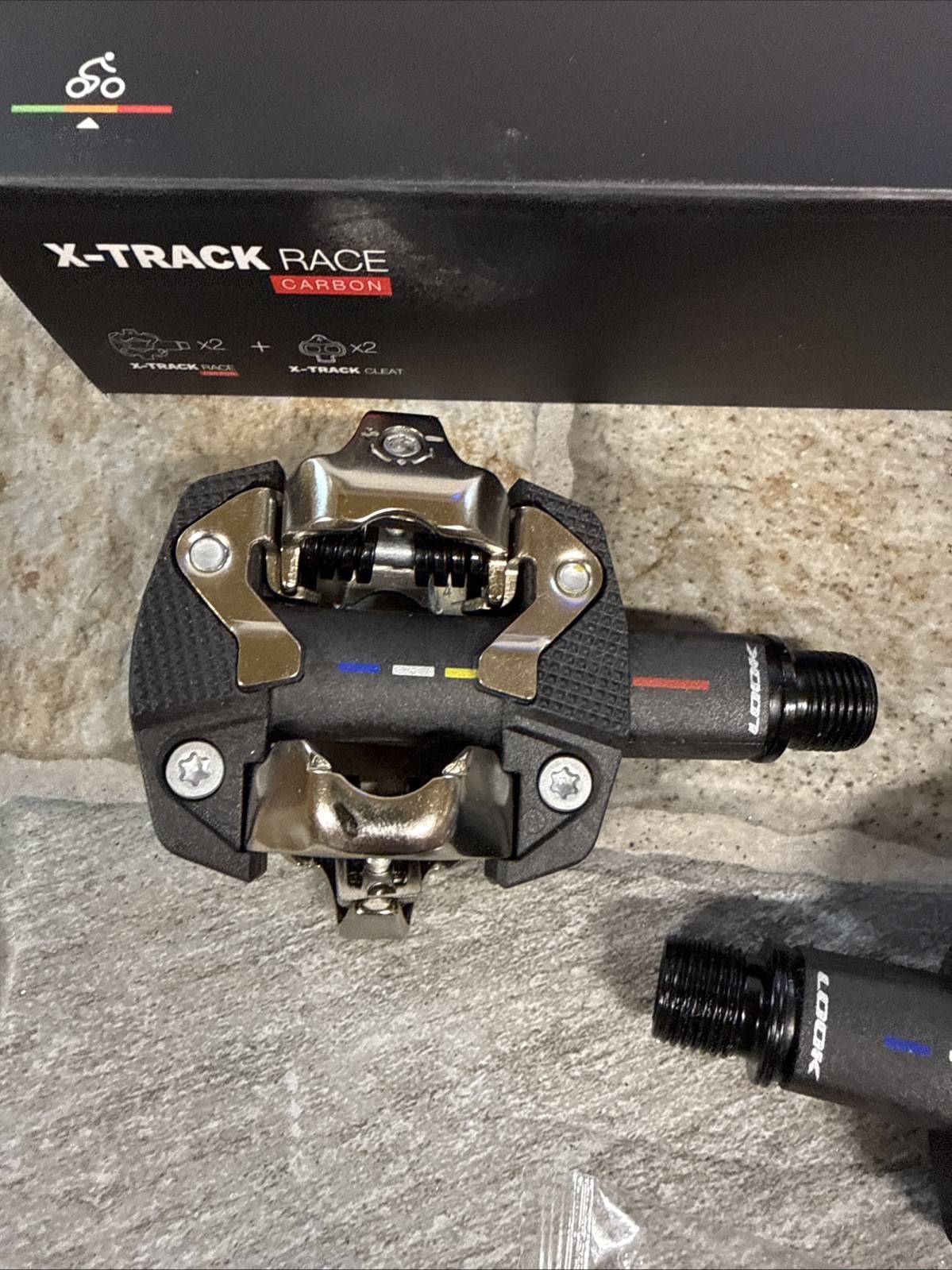 Look X-track Race Carbon Mtb Clipless Pedals And Cleats NIB (NW)