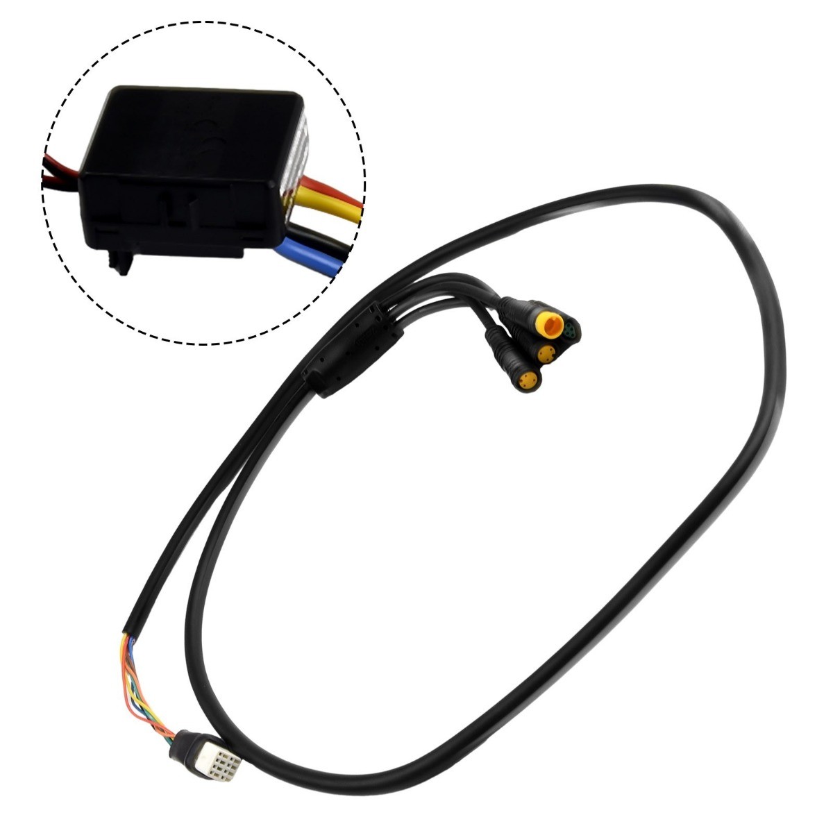 1PCS Black E-bike Accessories For Bafang M400 G330 G510 M620 Motor Cable