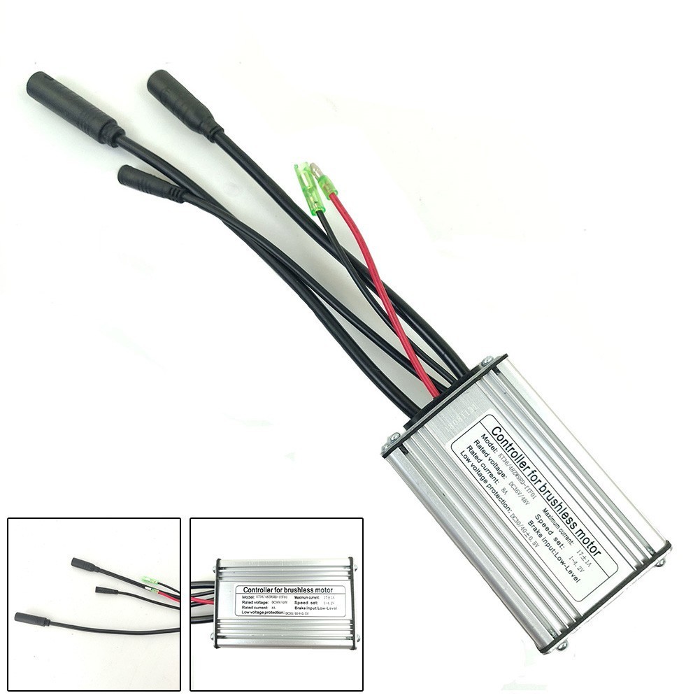 Controller Square Wave Waterproof Joint 250W-350W 36V/48V Aluminum + Plastic