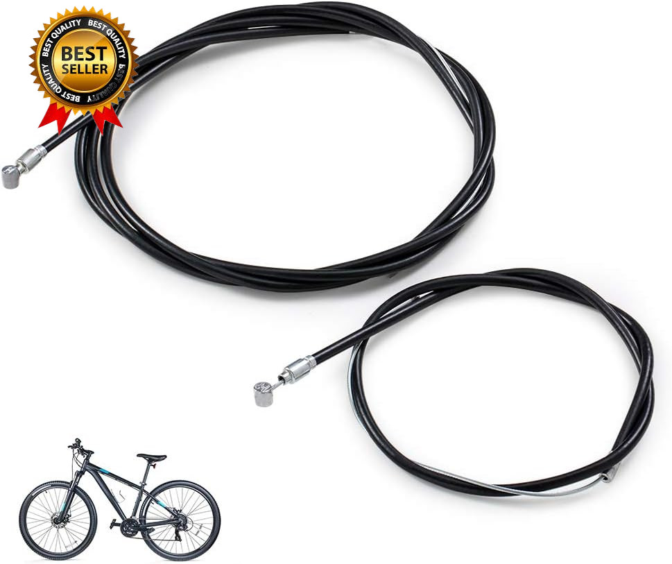 Premium Bike Brake Cable Kit – 1 Pair Front & Rear Brake Cables, Wires, Lines wi