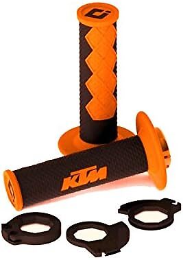 Ktm Closed Lock On Hand Grip Set Black Handlebar Grip Compatible 1999 2016