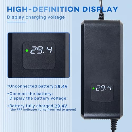 29.4V 5Amp Lithium Battery Charger 3 Pin XLR Connector for 24V 25.2V Li-ion