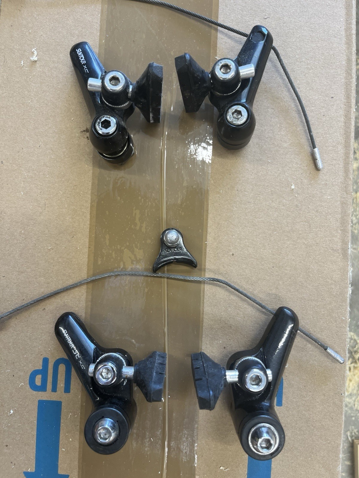 Suntour XC Front & Rear Cantilever Brake Set Pedersen self energizing