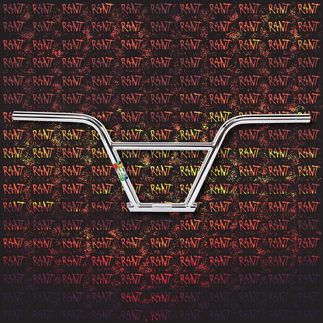 RANT NSIXTY 4PC BARS BMX HANDLEBARS 9.5″ 100% CHROMOLY SHADOW SUBROSA CHROME NEW