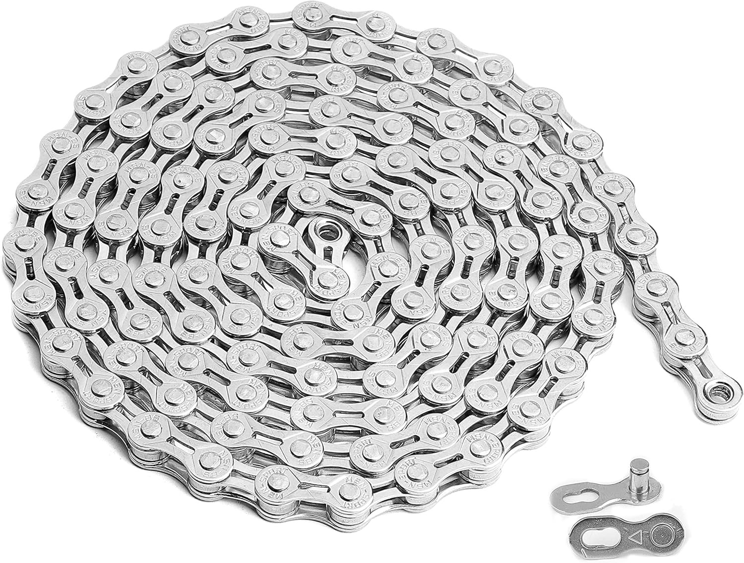 6/7/8 Speed Bike Chain 116 Link 1/2×3/32″ for MTB Road Bicycle Steel