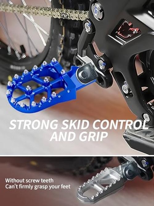 Dirt Bike Foot Pegs,7075 Aluminum CNC Pedals Rests for Surron Light Bee X blue