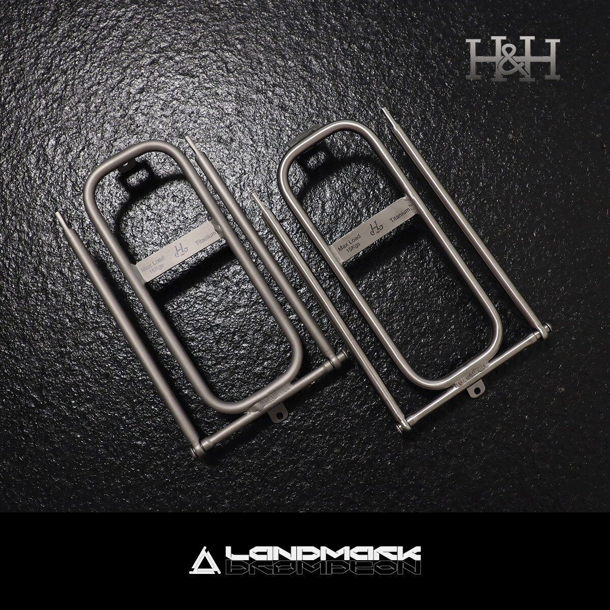 H&H/ Titanium alloy folding rear rack for Brompton