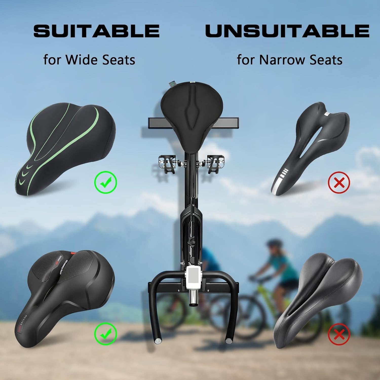 Waterproof Gel Bike Cushion – Anti-Slip & Moisture-Wicking for Ultimate Comfort
