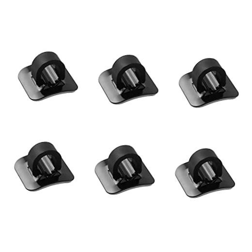 TAODAN 6 Sets Aluminum Alloy Wire Seat (with Plastic Buckle) C Clips Clamps