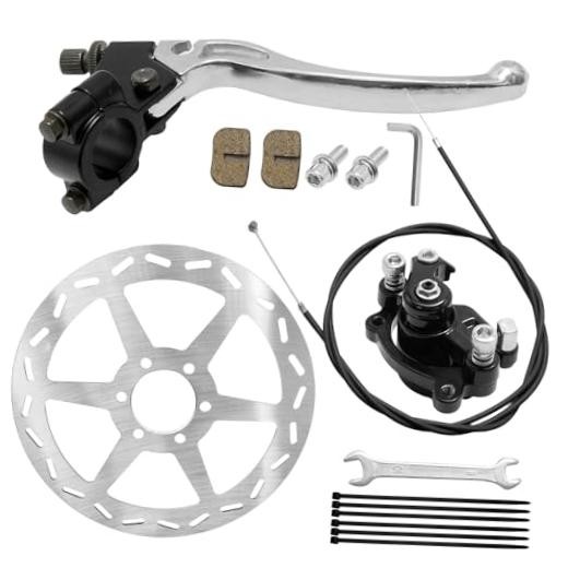Mini Bike Hydraulic Brake Kit 180mm Mini Bike Disc Brake Rotor Caliper,