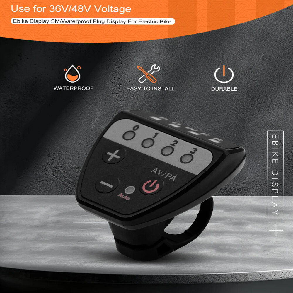Electric Bike Display 36/48V LED G20 Control Panel Controller Parts SM/WP Plug