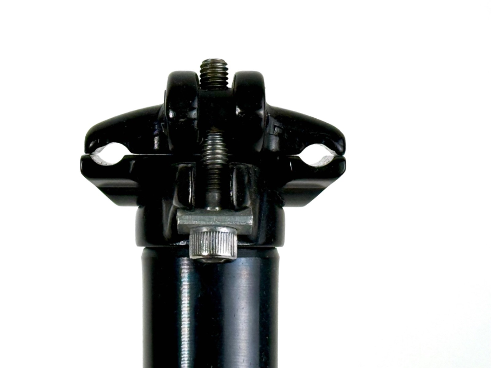 Kalloy Seatpost 28.6mm 400mm Zero Setback Black 2-Bolt Mountain Bike MTB Bicycle