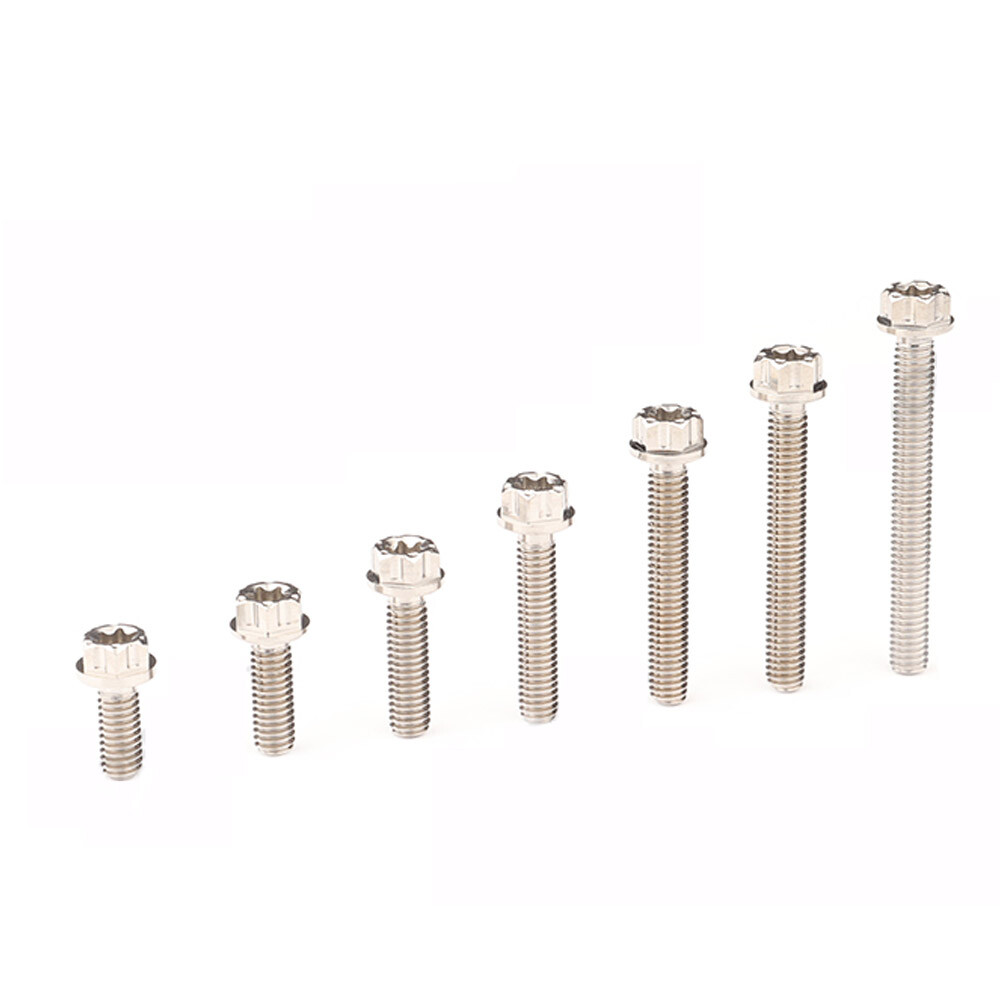 M4x10 12 15 20 25 30 35mm Titanium Bolts Flange torx screws Motorcycle Fastener