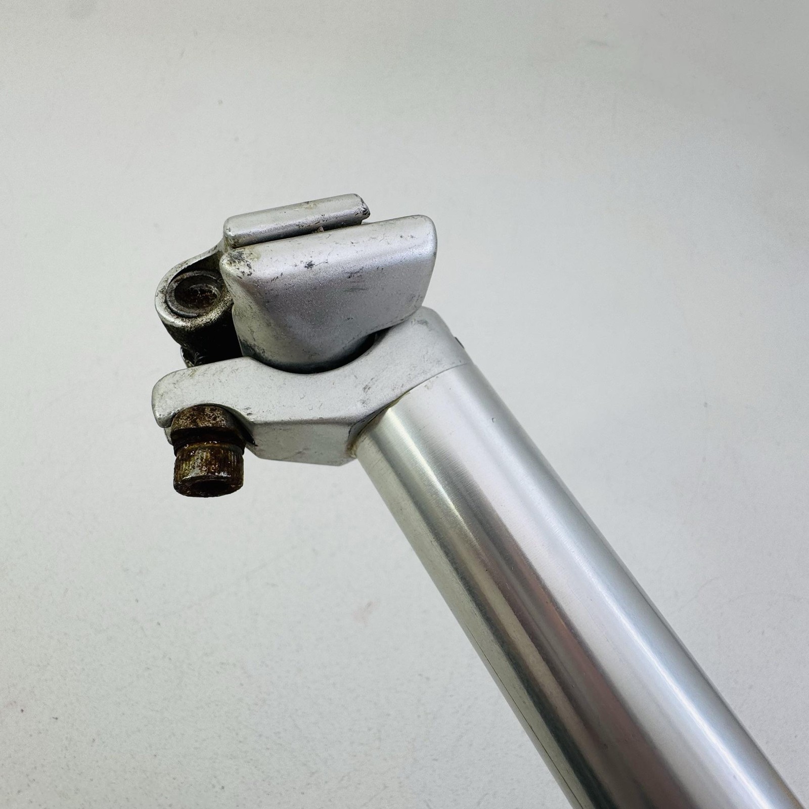 Vintage MTB Seatpost 27.2mm Silver 24 mm Bicycle Aluminum Plain Road Bike A2
