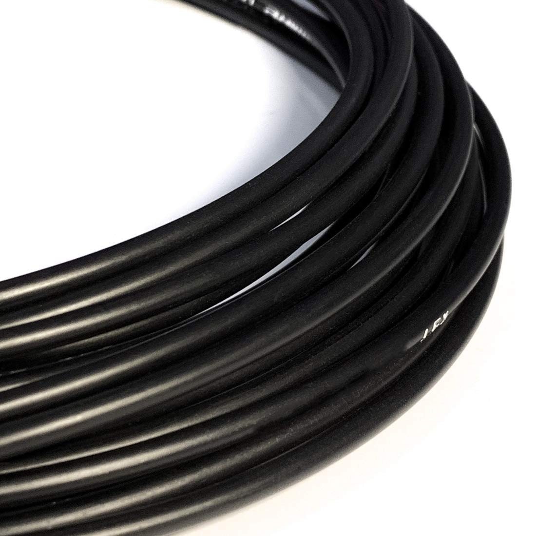 Lined Bicycle Shift Cable Housing 4mm x 50ft + 50 Cable End Caps Kit for MTB/Roa