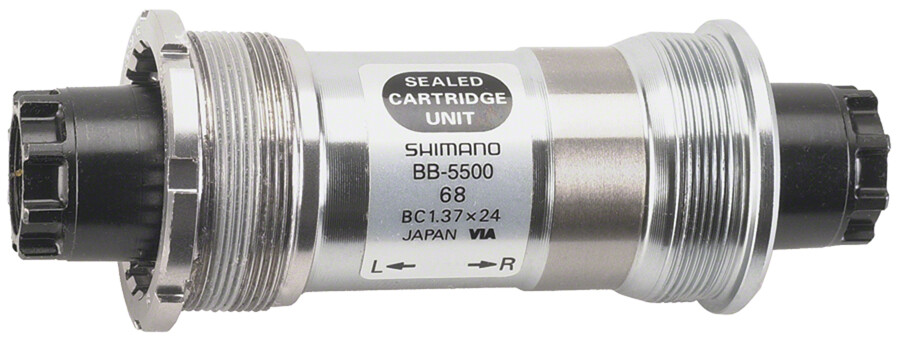Shimano 105 BB-5500 Octalink V1 68×118.5mm Spline BSA (English) Bottom Bracket